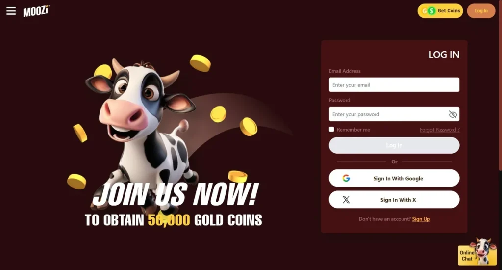 Moozi Casino Login