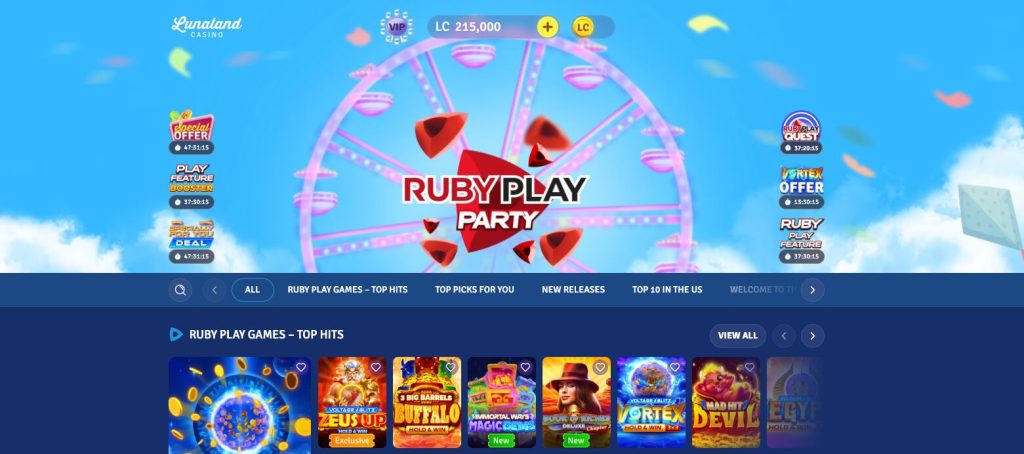 Lunaland Casino Login