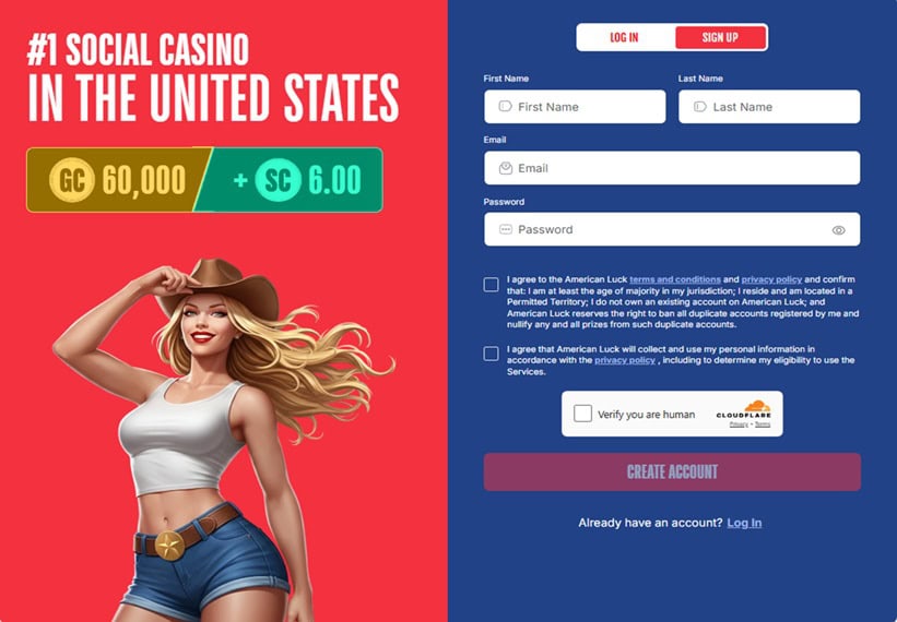 American Luck Casino Login
