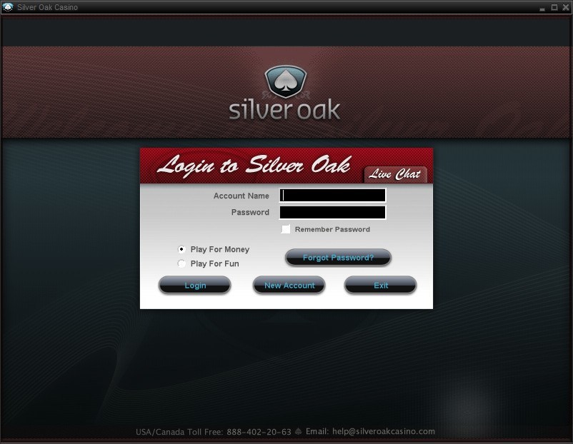 Silver Oak Casino Login